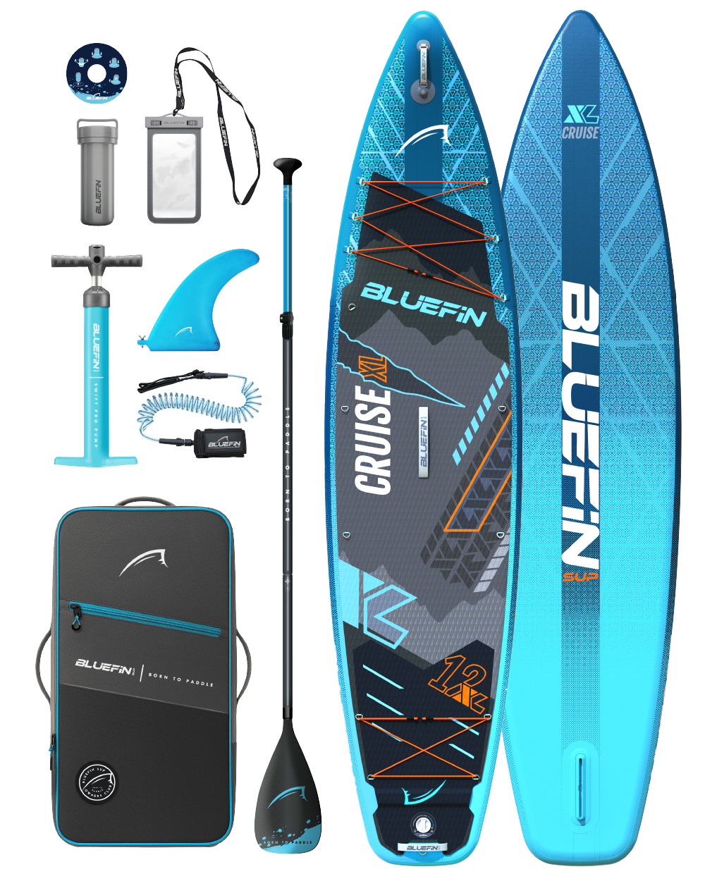 Neues <tc>Cruise</tc> 12' XL Premium aufblasbares SUP Paddleboard