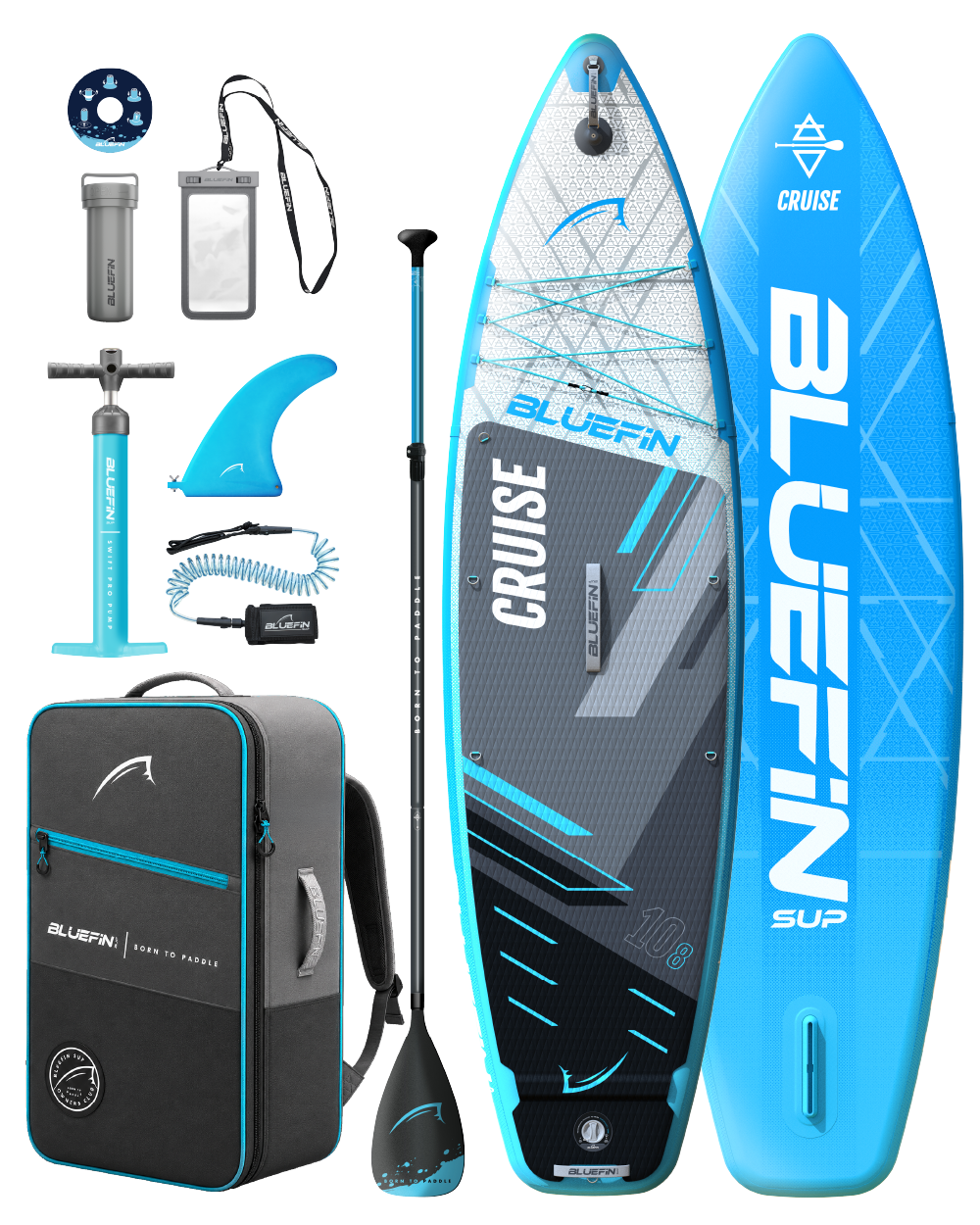 Cruise 10'8 Aufblasbares Paddleboard SUP - Blau