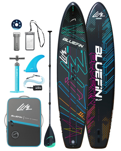Orange Carbon 12' Premium aufblasbares SUP-Paddelboard