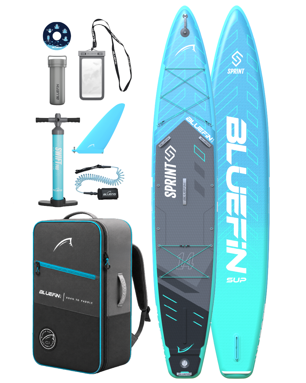 Neues Sprint 14' Aufblasbares SUP Paddleboard