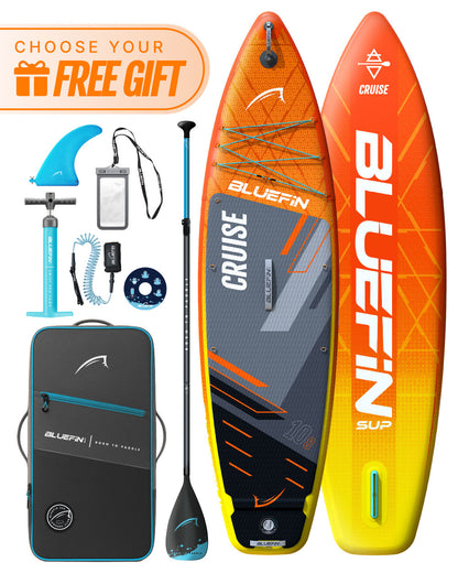 Cruise 10'8 aufblasbares Paddleboard SUP - Orange